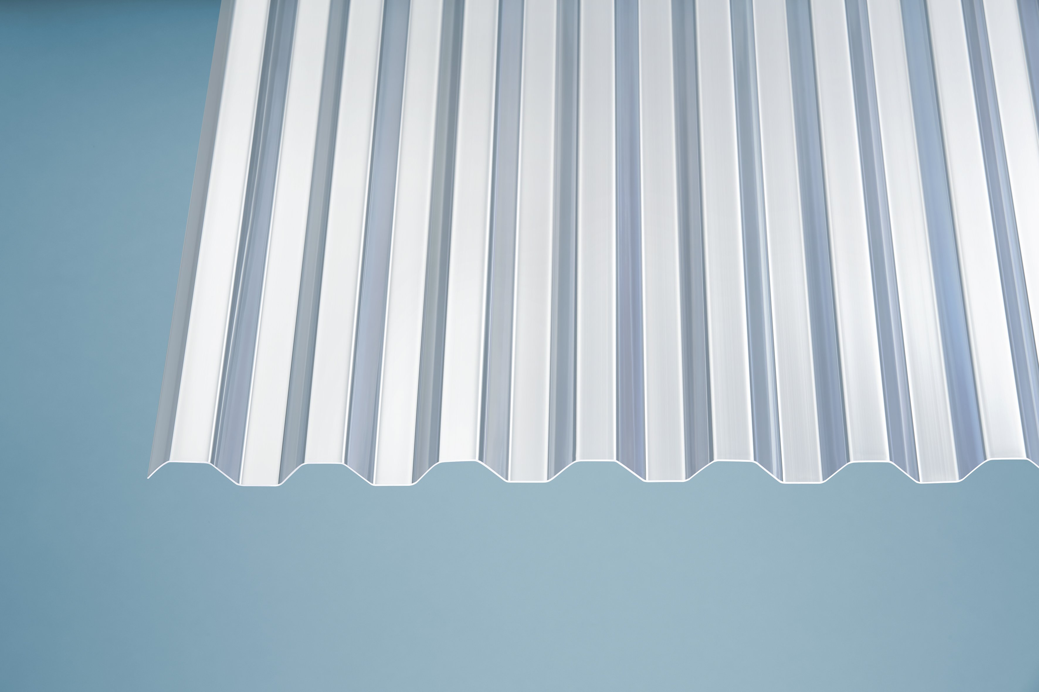 PVC Wellplatten Trapez 76/18 klar - 0,8 mm