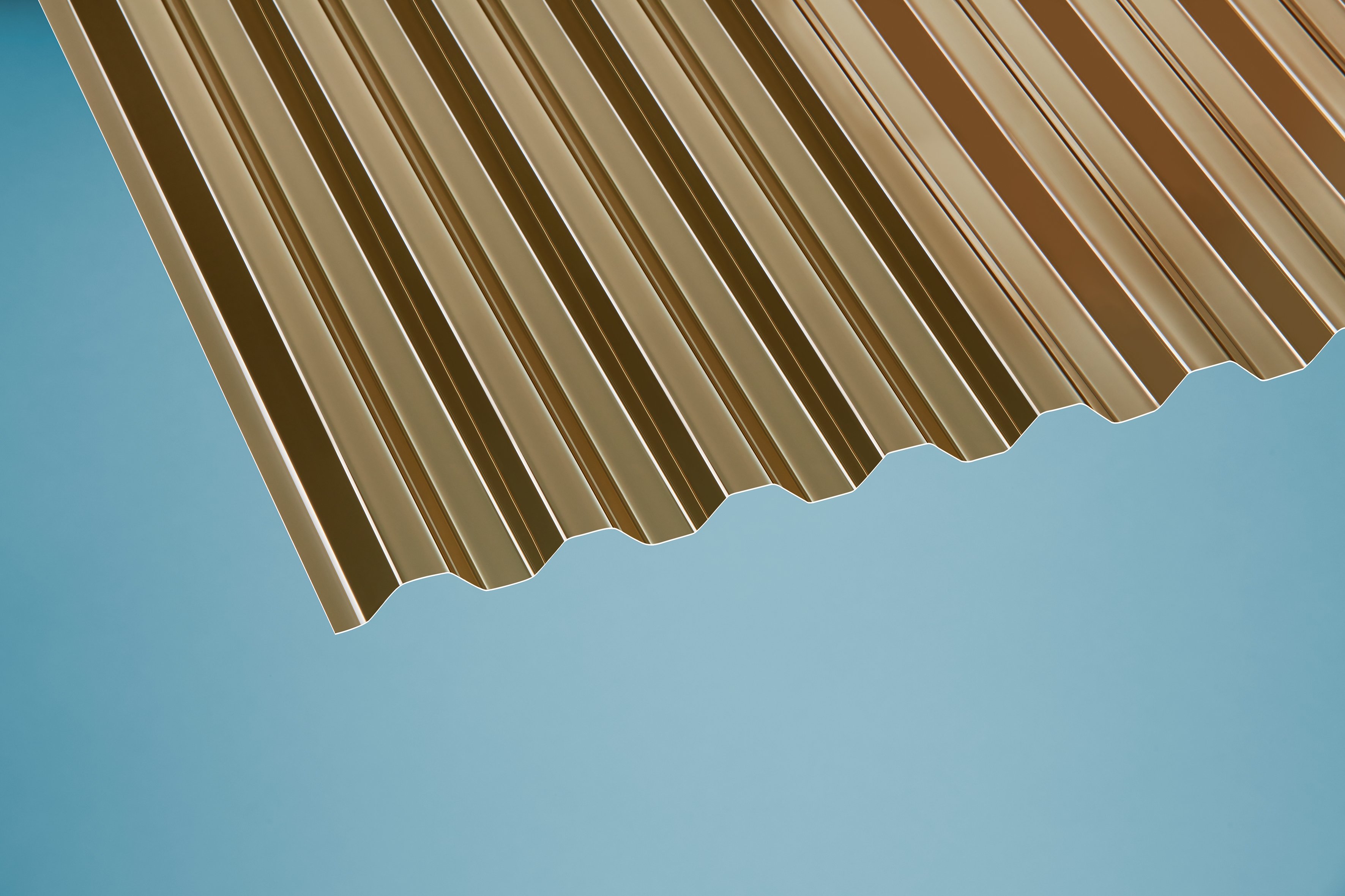 PVC Wellplatten Trapez 76/18 bronce - 1,1 mm