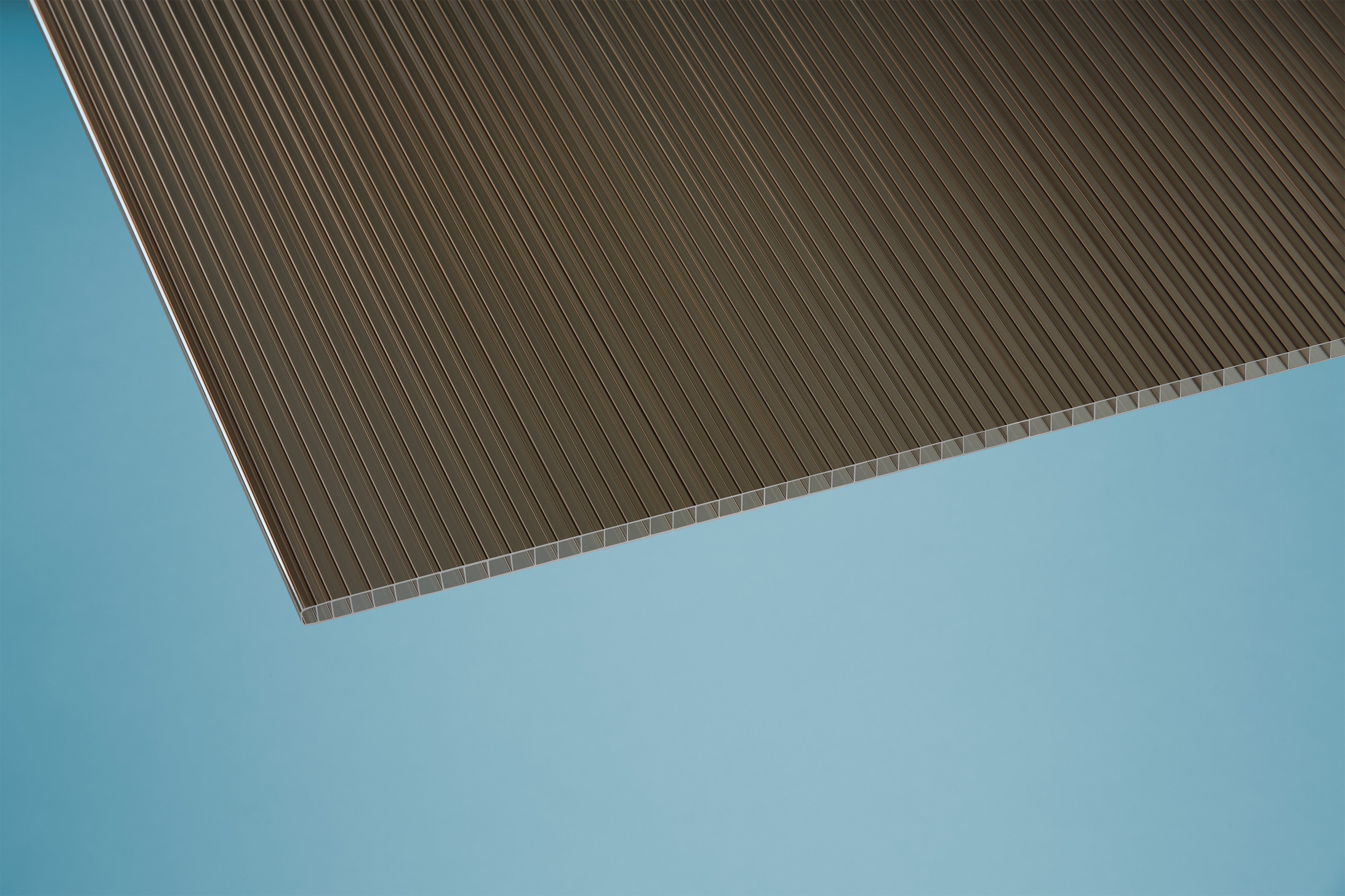 Polycarbonat Stegplatten 10 mm bronce