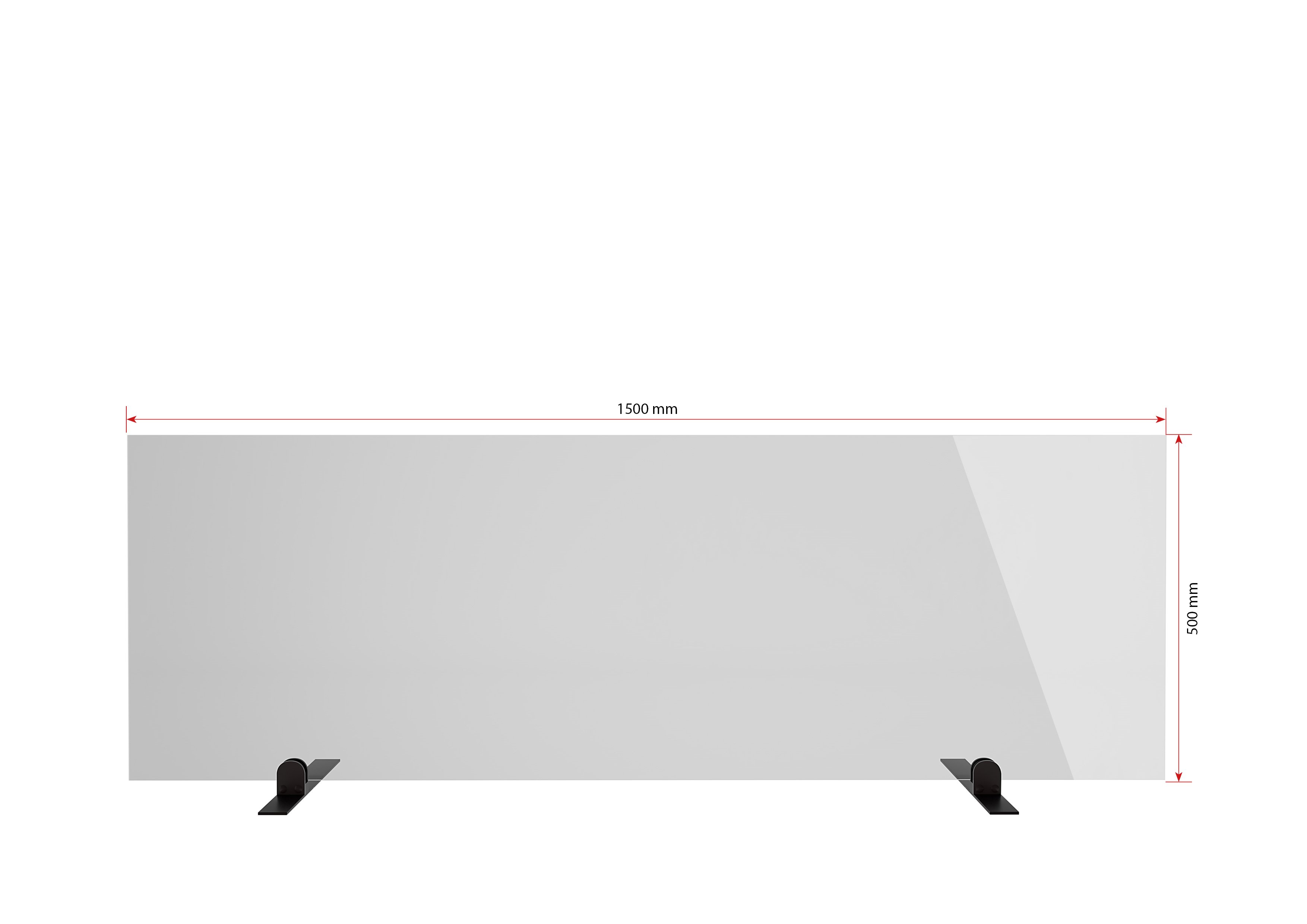 Gutta Spuckschutzwand Premium 1500 x 750 x 6 mm