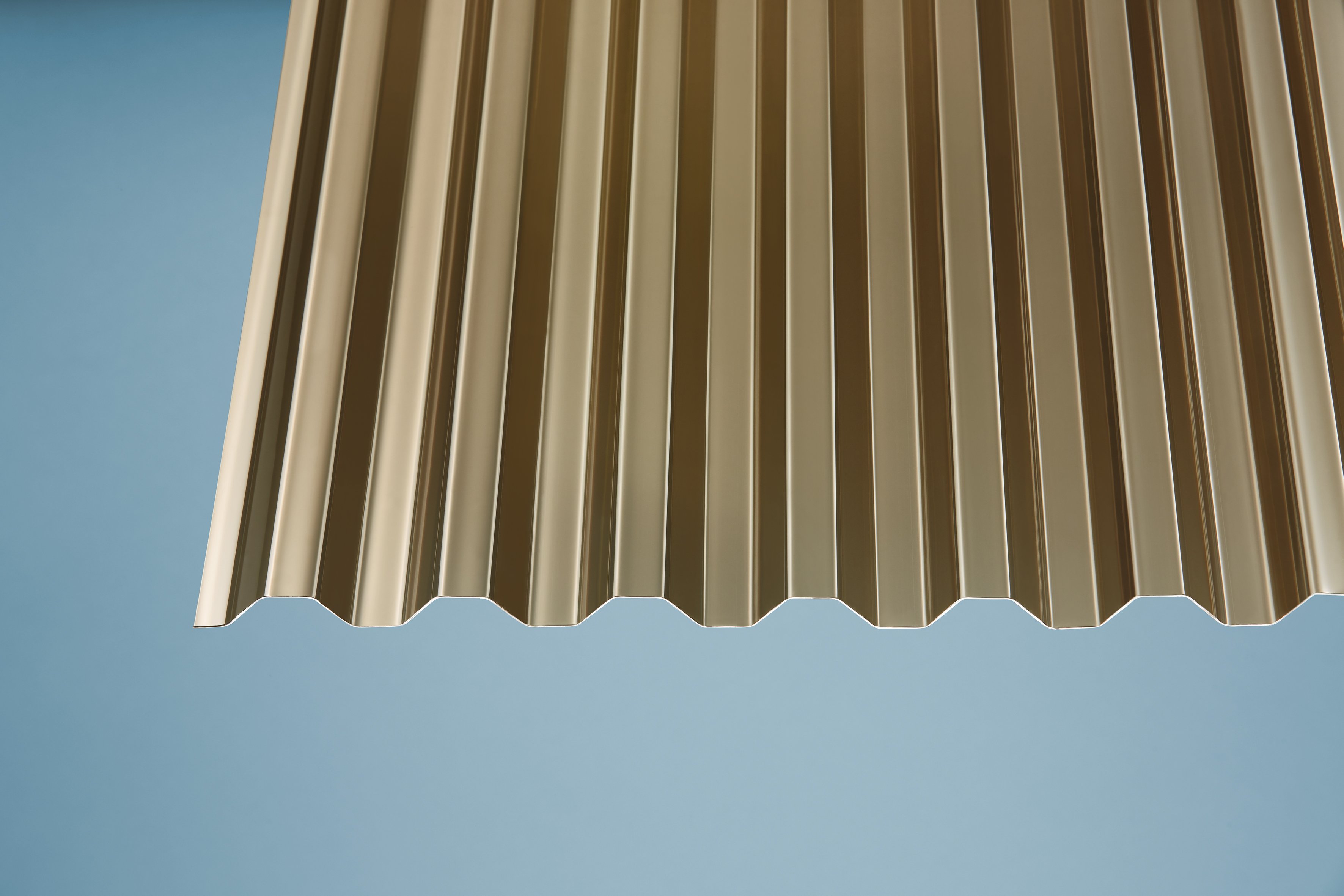 PVC Wellplatten Trapez 76/18 bronce - 1,1 mm