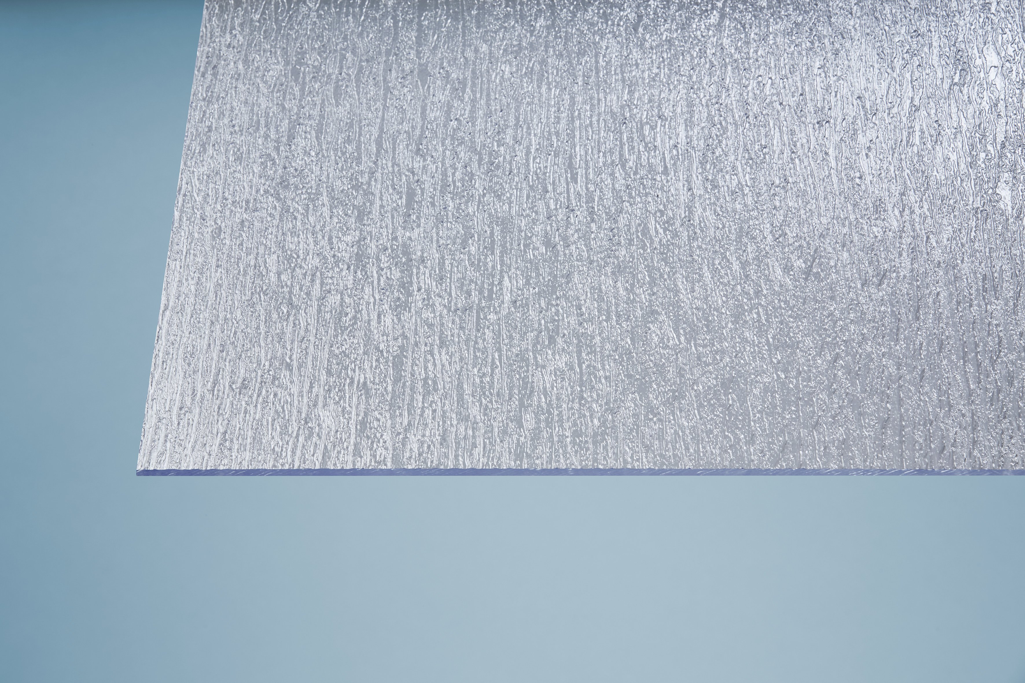 Polystyrol Türfüllung 1420 x 410 x 5 mm rinde fein klar
