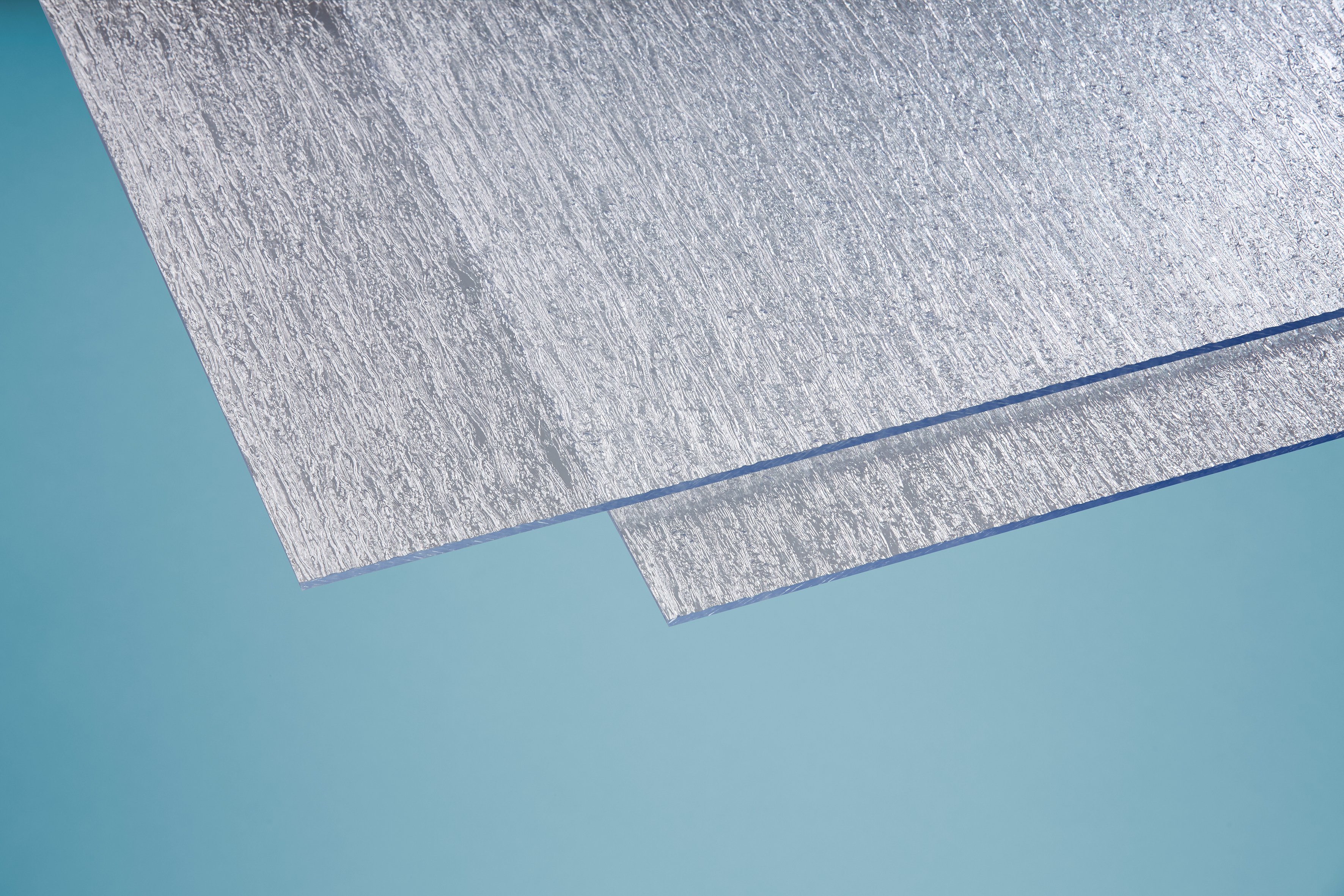 Polystyrol Türfüllung 1420 x 410 x 5 mm rinde fein klar