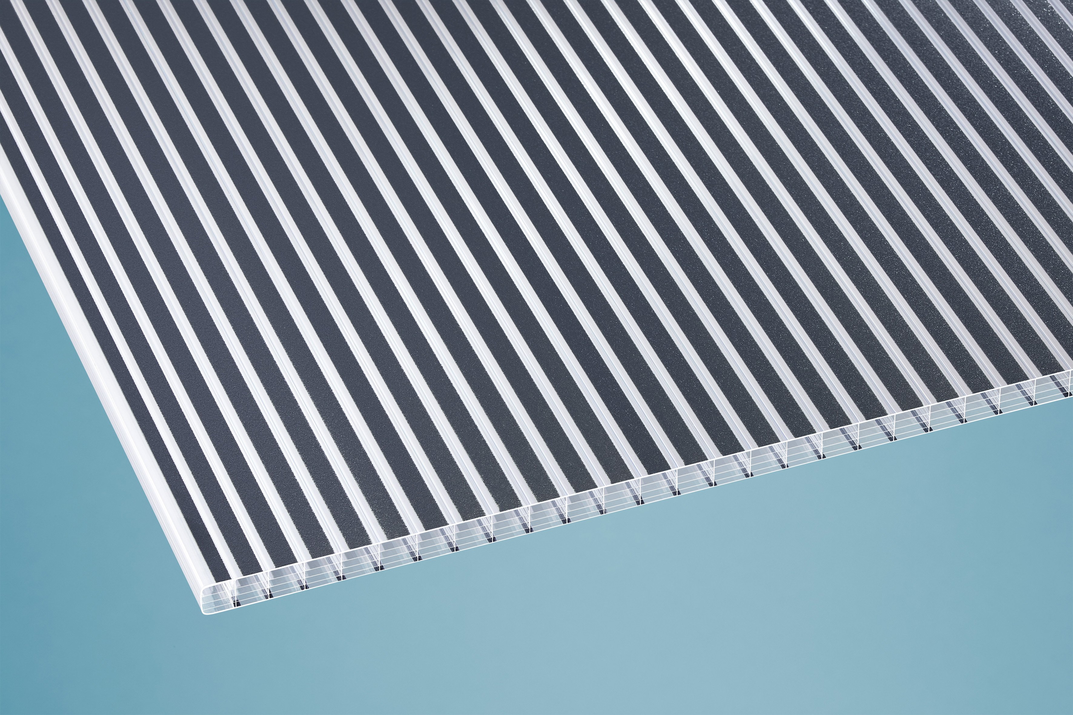 Gutta Hohlkammerplatten Bedachungsset "Zebraplatte" inkl. Befestigungsmaterial